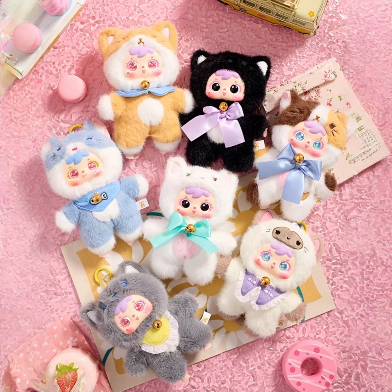 

Samuel Cute Plush Vinyl Cat Figurines Blind Box Collectible Toys Lovely Surprise Gifts for Cat Lovers Small Gathering Theme