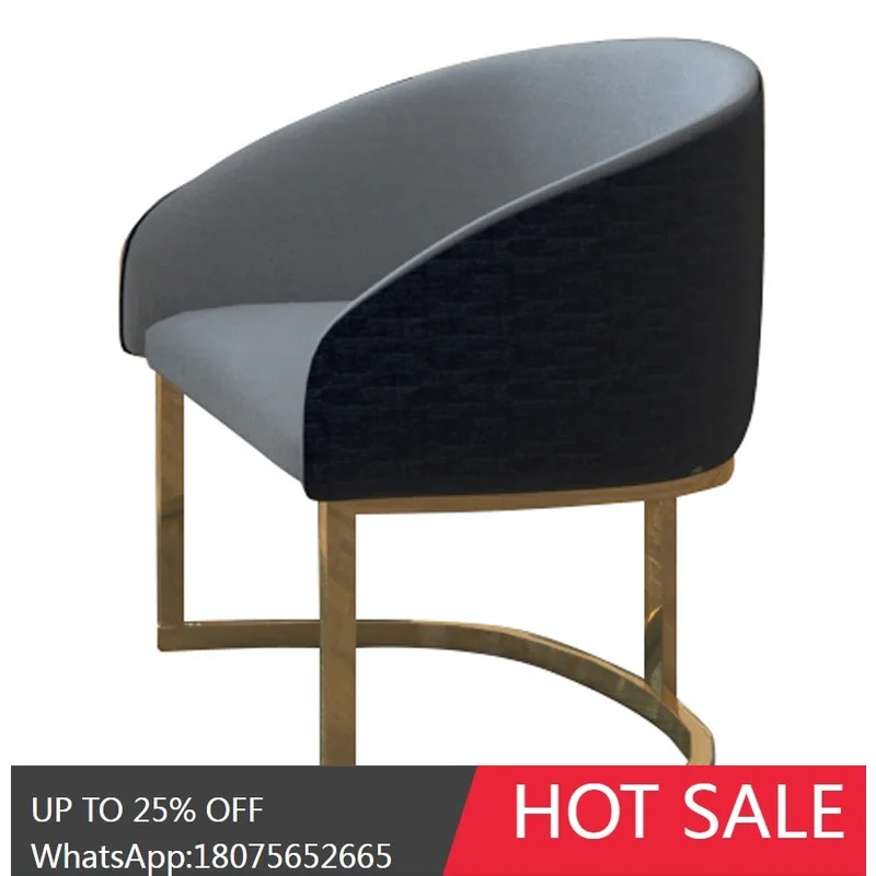 

MJY Nordic Modern Light Luxury Dining Chair Casual Fashion Coffee Meeting Chair Metal