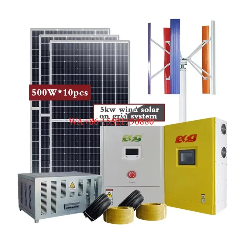 WMWMNU for ESG Hot Sell Solar Wind Turbine Hybrid System 1kw 2kw 3kw Wind Generator Solar Panel Hybrid System