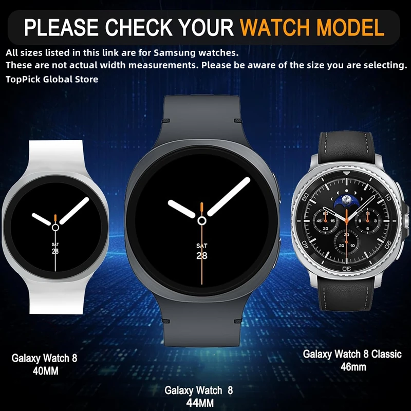 Samsung Galaxy Watch Ultra 8 7 6 5 4、Samsungシリーズ40mm 44mm 45mm 46mm 47mm 42mm 43mm用ガラス保護フィルム
