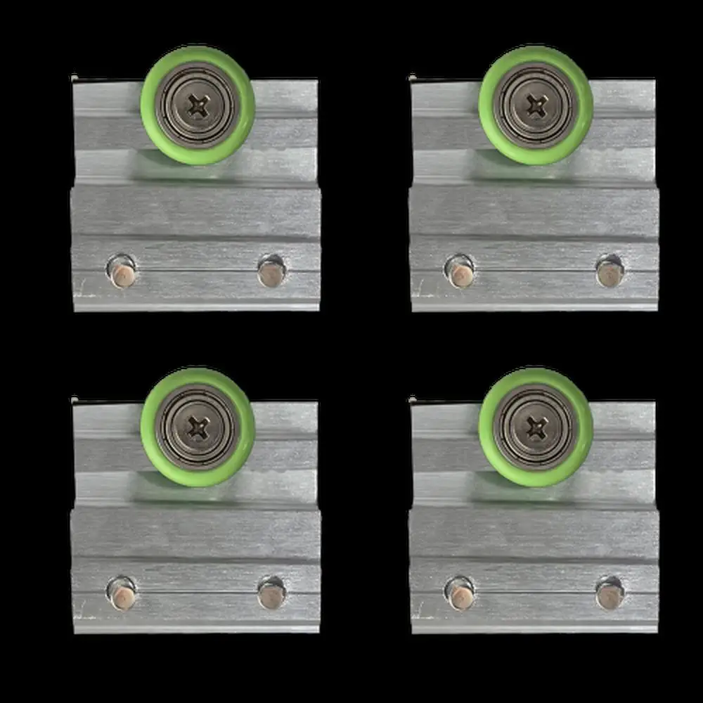 

Shower Door Rollers Replacement 4 Pack Brushed Nickel with Screws for 24D03 Series High Load-Bearing Quiet Sliding Bathroom Door