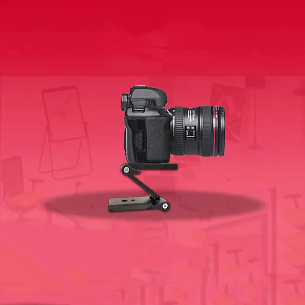 

Quick Folding Z Shape Tripod HeadBracket for DSLR 1 4 Inch Screw Black Lightweight Portable Damping Stabilizer Mount