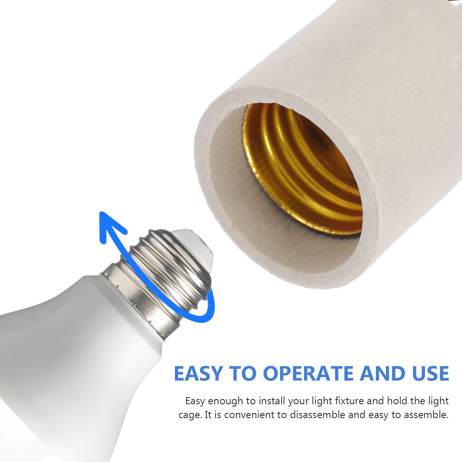 4 قطعة E27 موضوع مصباح حامل ارتفاع درجة الحرارة مقاومة المعادن مقبس الإضاءة قلادة حامل مصباح السقف قاعدة المسمار