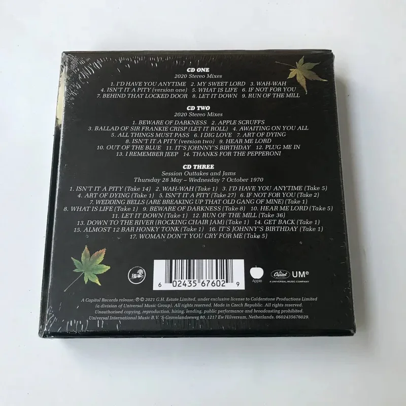 الكلاسيكية البوب جورج هاريسون الموسيقى القرص المضغوط كل الأشياء يجب تمرير ألبوم الموسيقى سجل تأثيري وكمان سيارة Soundtracks صندوق جمع هدية