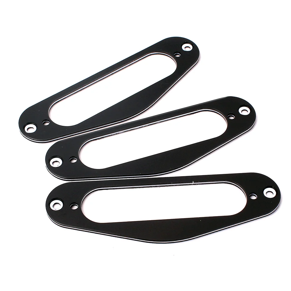 

3 Pcs Chrome Pickup Rings Double Coil Guitar Frame Humbucker Plate Mounting Accessories