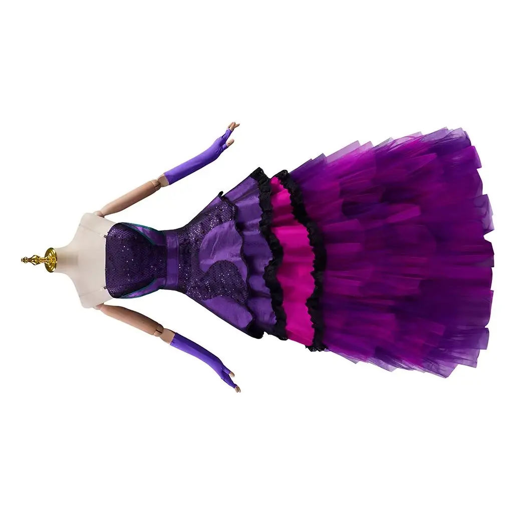 

Women Gothic Retro Fancy Purple Evening Dress Medieval Court Princess Ball Gown Theatre Stage Performance Costume