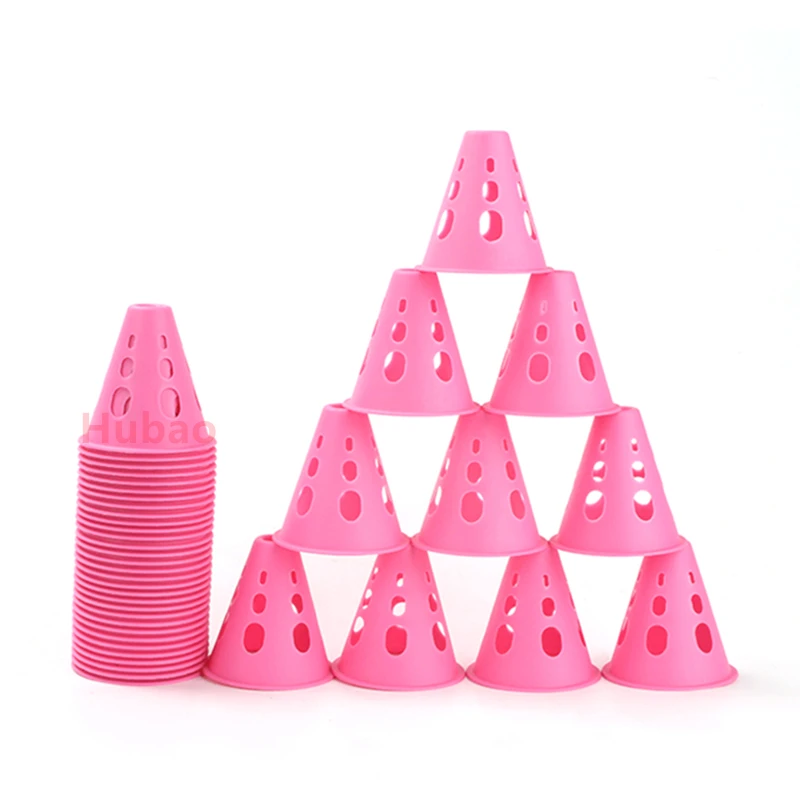 Sports Marker Pile 1/10Pcs Hollow Windproof Roller Skating Pile Skate Marking Training Road Cone Skating Post Soccer Rugby