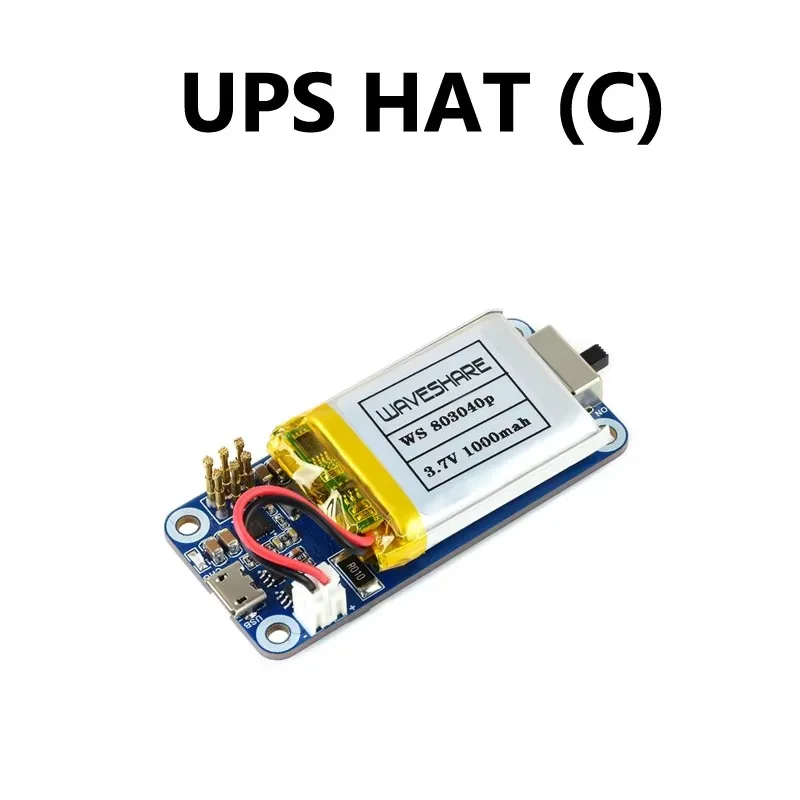 spotpear Waveshare UPS HAT (C) Unterbrechungsfreie Stromversorgung UPS HAT für Raspberry Pi Zero UPS 5