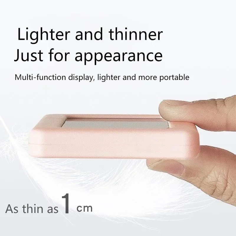 Layar LCD Besar Jam Elektronik Termometer Higrometer Jam Digital Monitor Kelembaban Suhu Multifungsi Ultratipis