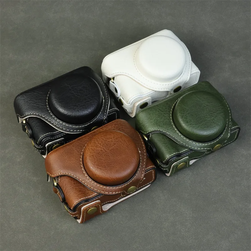

For Sony zv1m2 camera bag zv1f protective leather case, portable storage bag, bottom opening