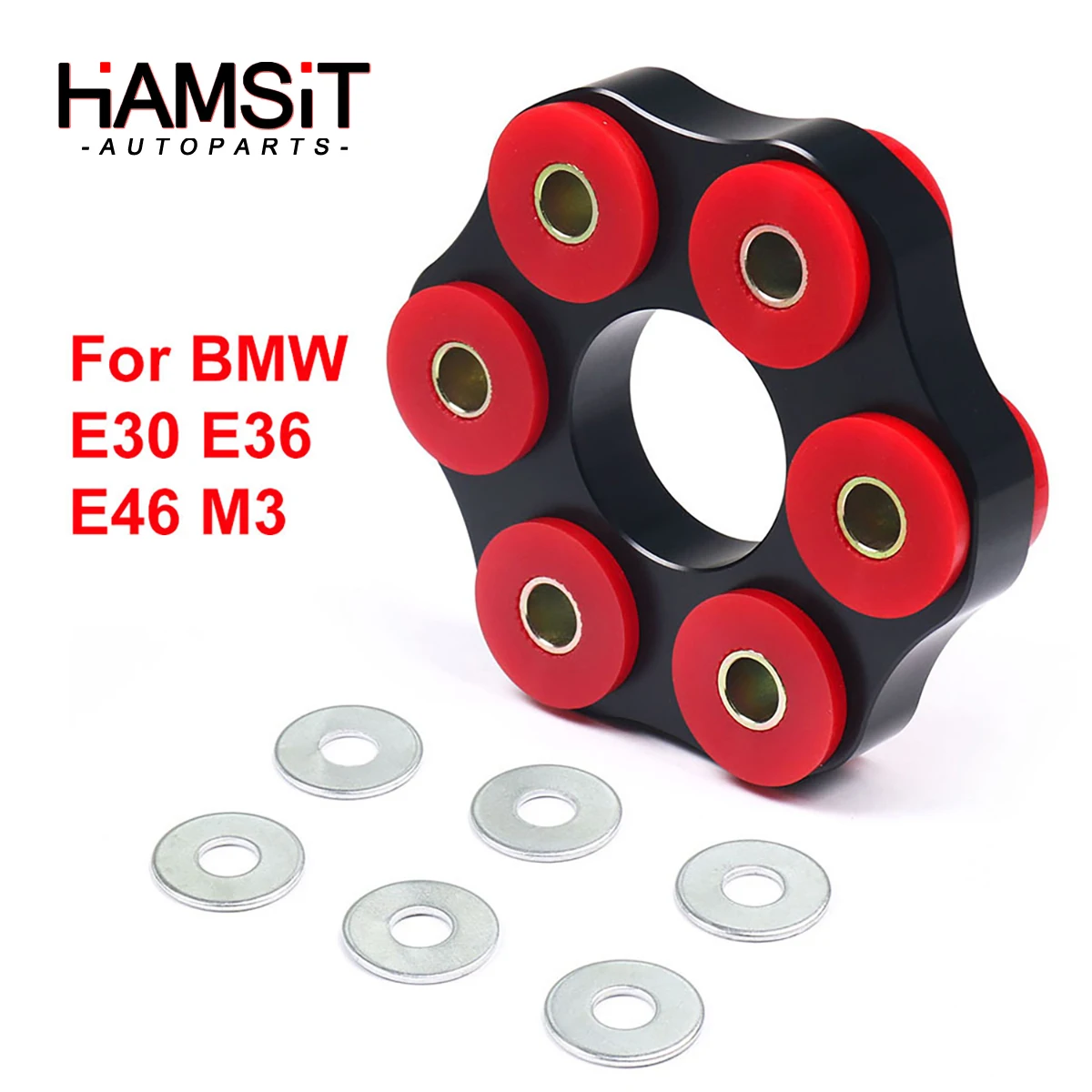 Hamsit Drive Shaft Connecting Disc Bracket Flex Joint For BMW E30 E36 E46 M3 LK=96mm/12mm Modified