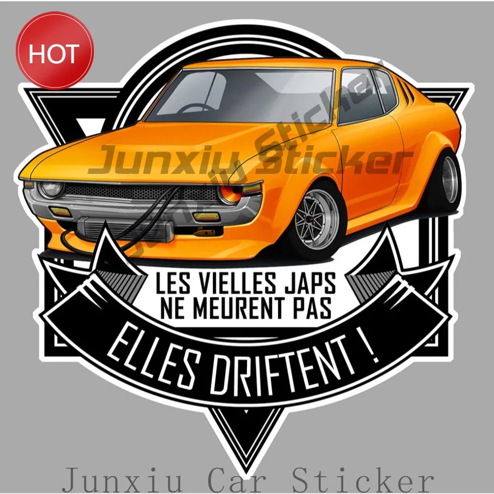 Retro Aircraft Gtr Drift Japan  Jdm Humour Auto Va124 Sticker For Locker Vinyl Waterproof Decal Scratch-Proof Accessories