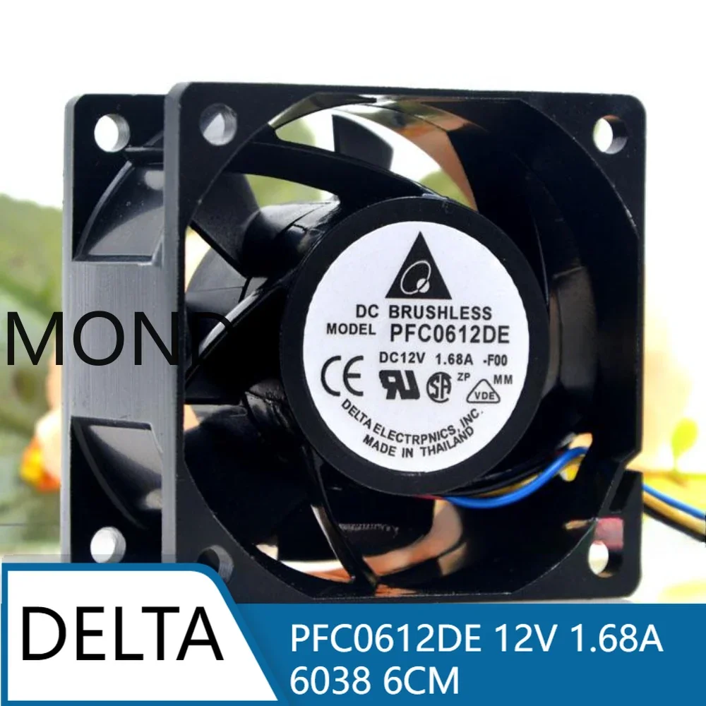 

Delta PFC0612DE 12V 1.68A 6038 6CM High Speed Cooling Server Fan