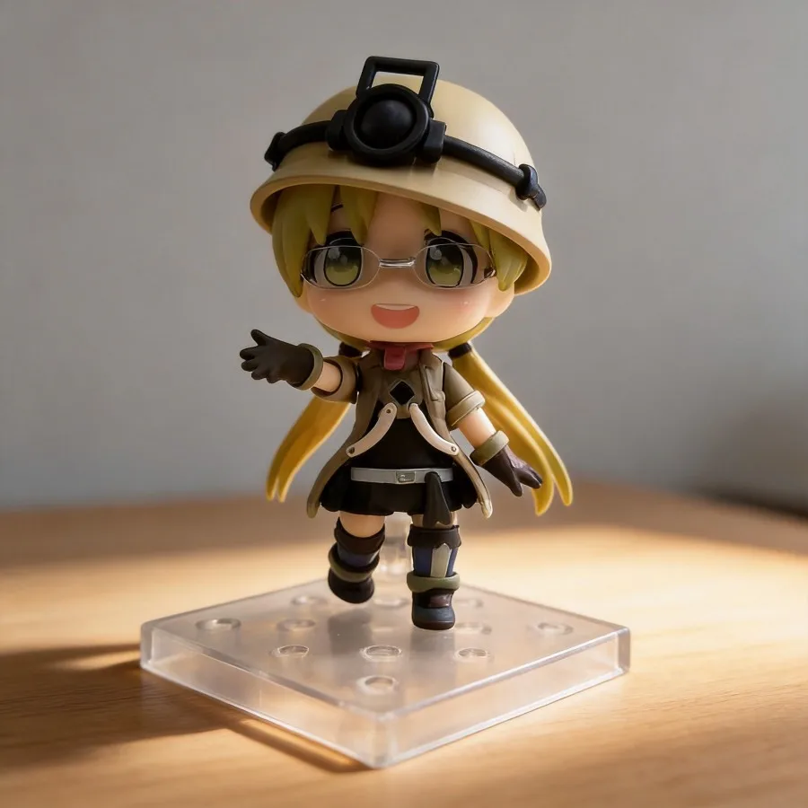 

Anime Figure Made in Abyss Riko Q Version Clay Model #1054 10cm Movable Action Doll with Replaceable Face Part