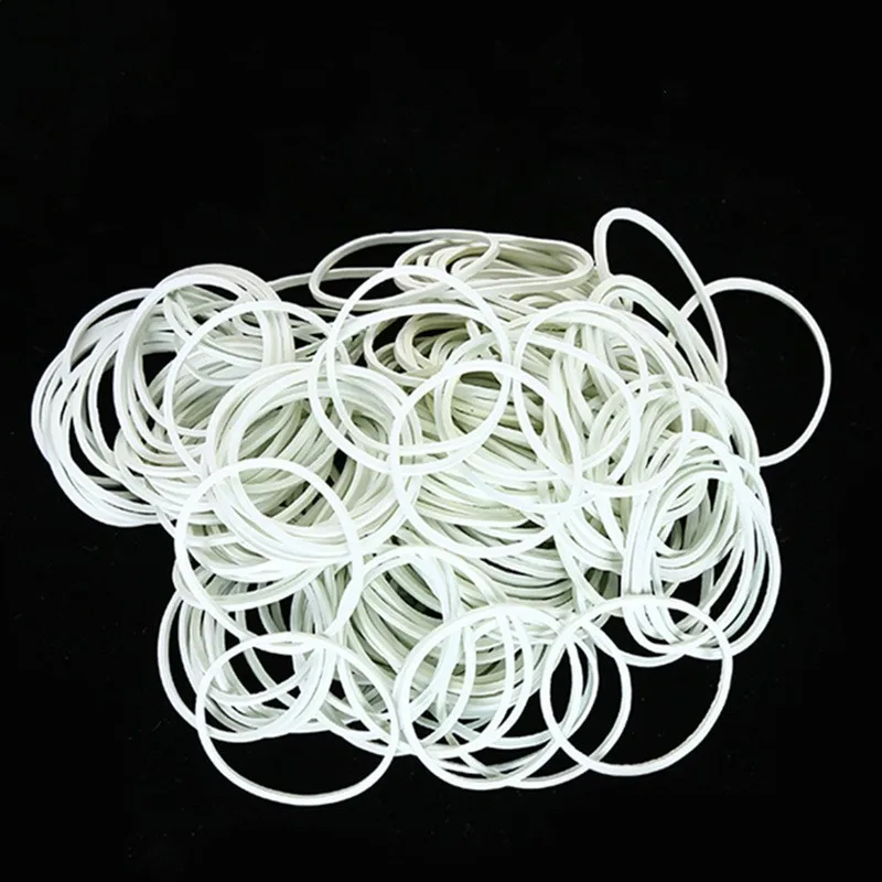 1.5inch High Elasticity Rubber Bands, 38*1.4mm White Rubber Band , Factory Warehouse Lashing Tools