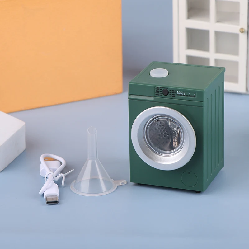 Fenteer Miniature Lave-Linge Jouet pour Maison de Poupée Appareil Électroménager Ludique Modèle de Machine à Laver Jouet Éducatif pour Développement des Compé, Bleu Fenteer Miniature Lave-Linge Jouet pour Maison de Poupée Appareil Électroménager Ludique Modèle de Machine à Laver Jouet Éducatif pour Développement des Compé, Bleu