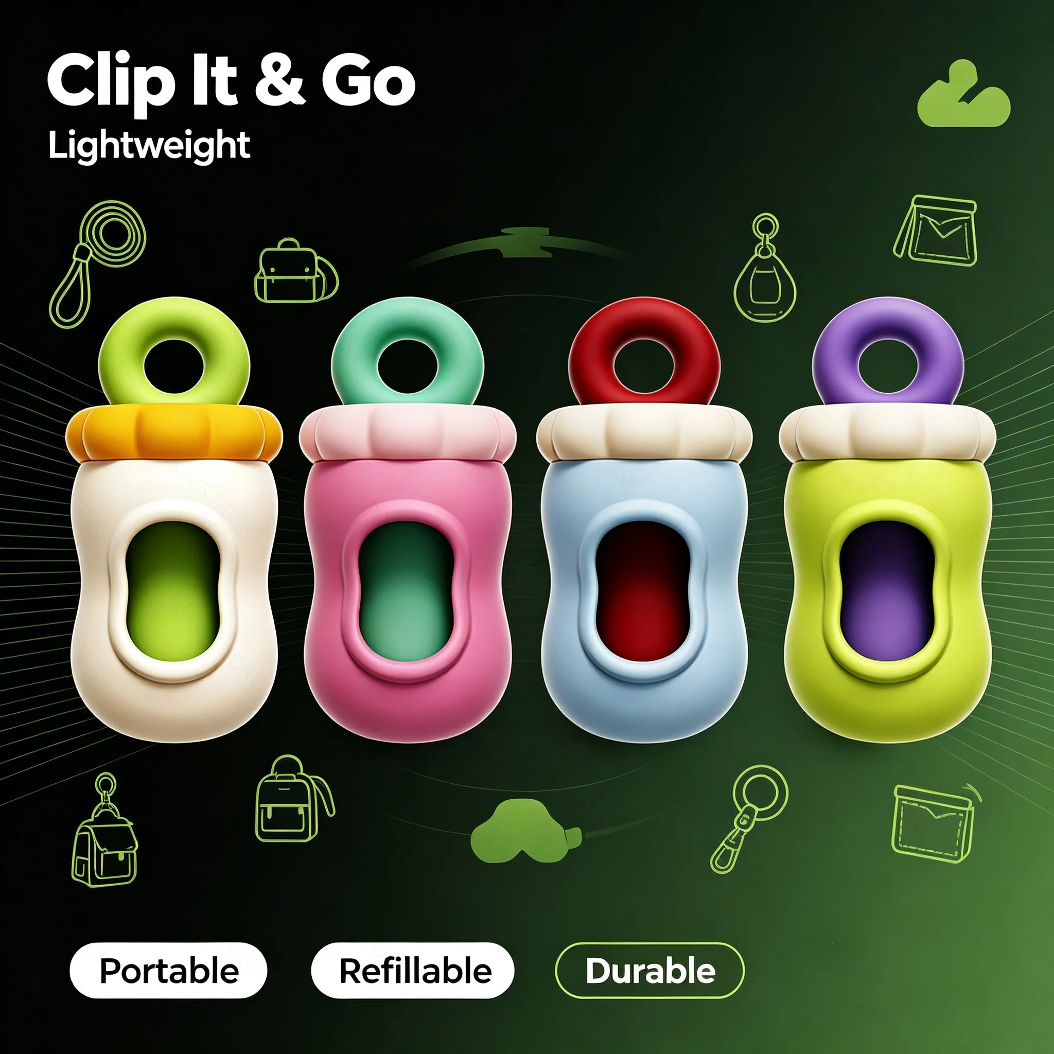 Capsule Dog Poop Bag Dispenser - Fertilizer Dispenser ulasan dan harga