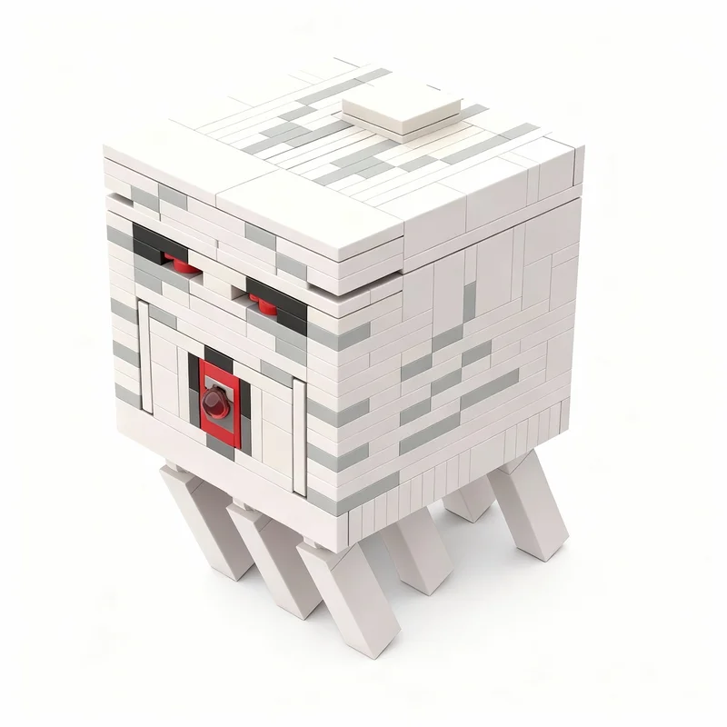 

356PCS MOC Game Series Ghast Shooting B Model Creative Building Blocks Assembly Bricks Collectible Display Birthday Gift Home
