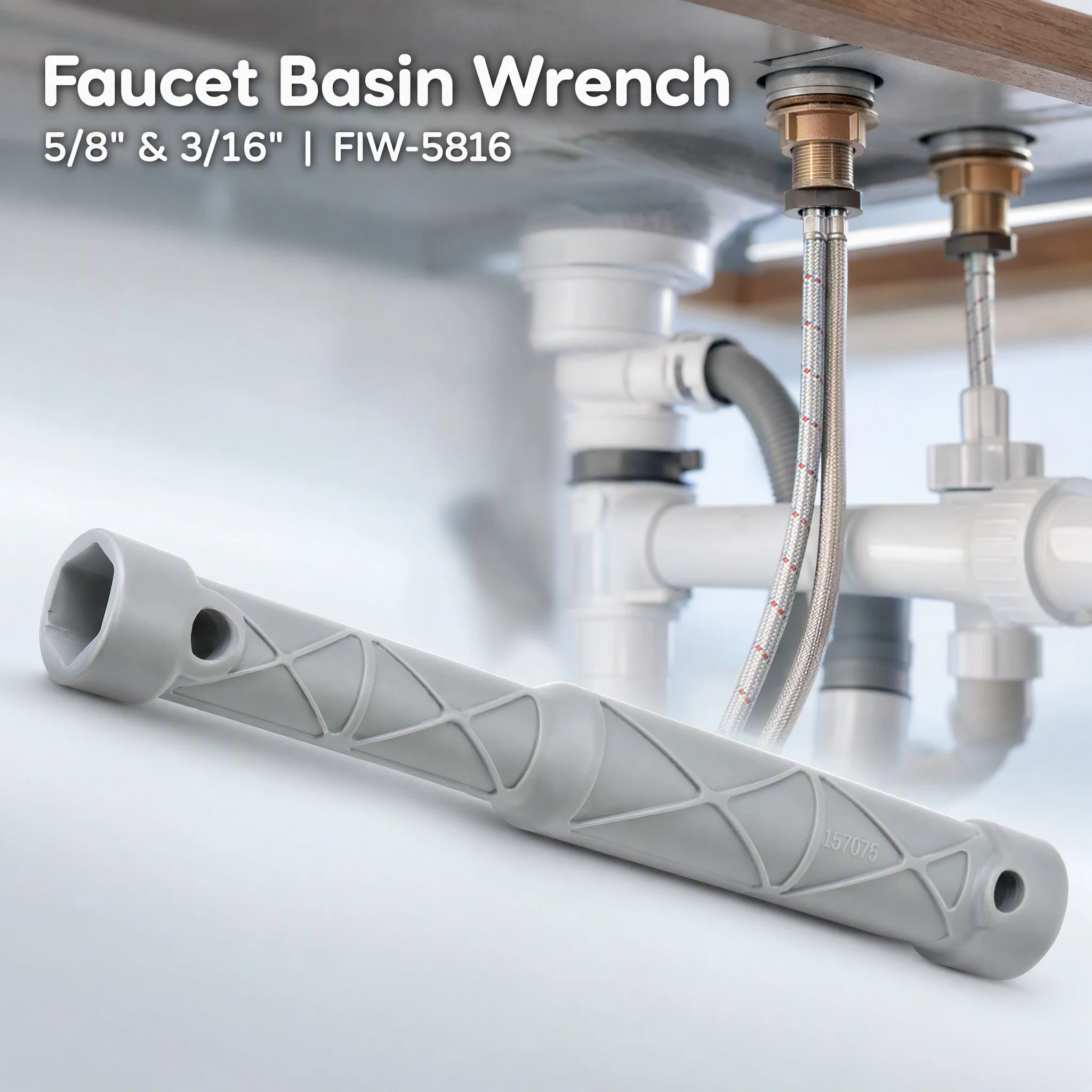 5/8 13/16 Inch Socket Wrench Tool For Kitchen Faucet Installation ABS White Replacement Plumbing Repair Hand Tools