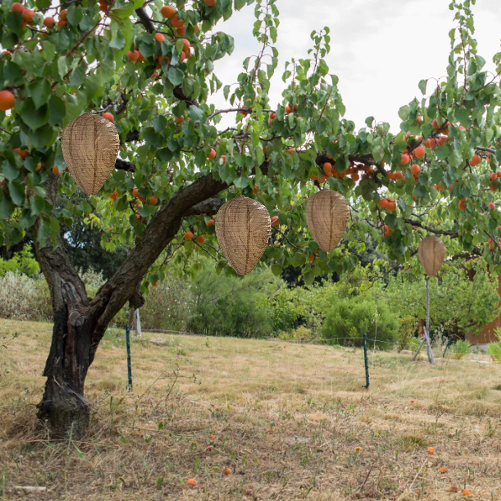 

Hanging Wasp Deterrent Paper Repellent Hornets Safe Fake Trap Safe Garden Repellent Trap Hornets Fly Catcher for Garden Yard