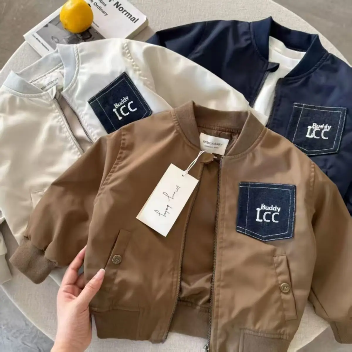 

Children's Jacket 2025 Boys' Autumn New Trendy Cool Jacket Casual Spring And Autumn Top Western Baseball Jacket