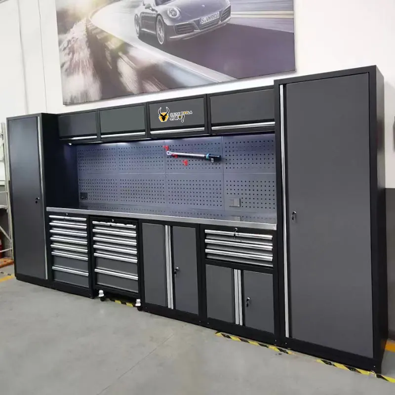 High Quality 5-in-1 Multi-Functional Workstation Cabinet Combined Vehicle Tool Cabinet