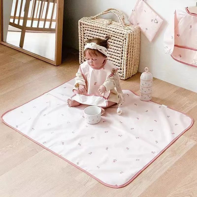 Waterproof Diaper Changing Mat for Newborn Baby Item Reusable Changing Pad Diaper Mattress Cartoon Changing Pats Flool Play Mat