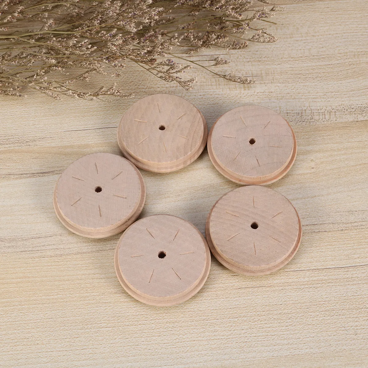 80Pcs 30x25mm Wooden Button Plug Set for Stairs Furniture Woodworking Projects Ideal Screw Hole Cover Domed Protruding Head