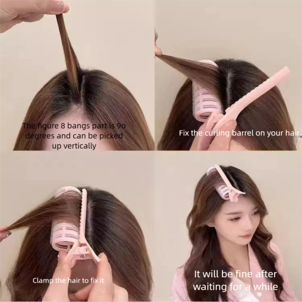 

2pcs Lazy Bangs Hairpin No Trace Hair Root Fluffy Fluffy Hair Clip Light Weight Bangs Fixed Shape Hair Styling Clip