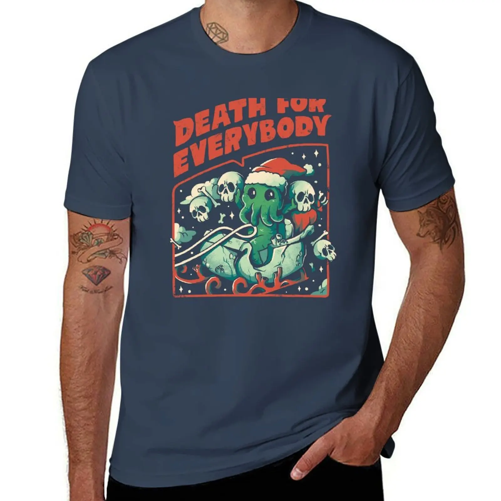 

Death For Everybody - Funny Horror Christmas Gift T-Shirt Fashion Simple Casual Tee Shirt