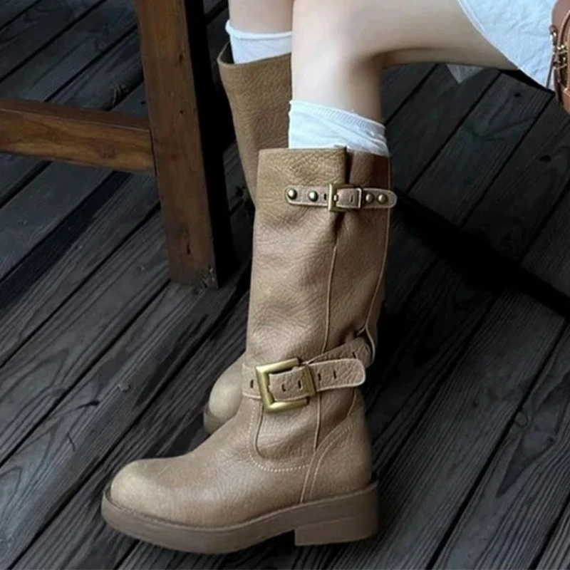 

Высокие сапоги для женщин. Дизайнерские сапоги до колена. Элегантная обувь. Дизайнерские ботинки челси с пряжкой 2020. Новые модные женские сапоги в готическом стиле.