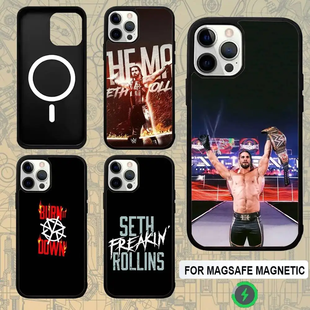 

Seth F-Freakin Rollins Boxing Phone Case For IPhone 16e,16,15,Pro,Max,14,Plus,13,12,11 Magesafe Magnetic Wireless Charge Cover