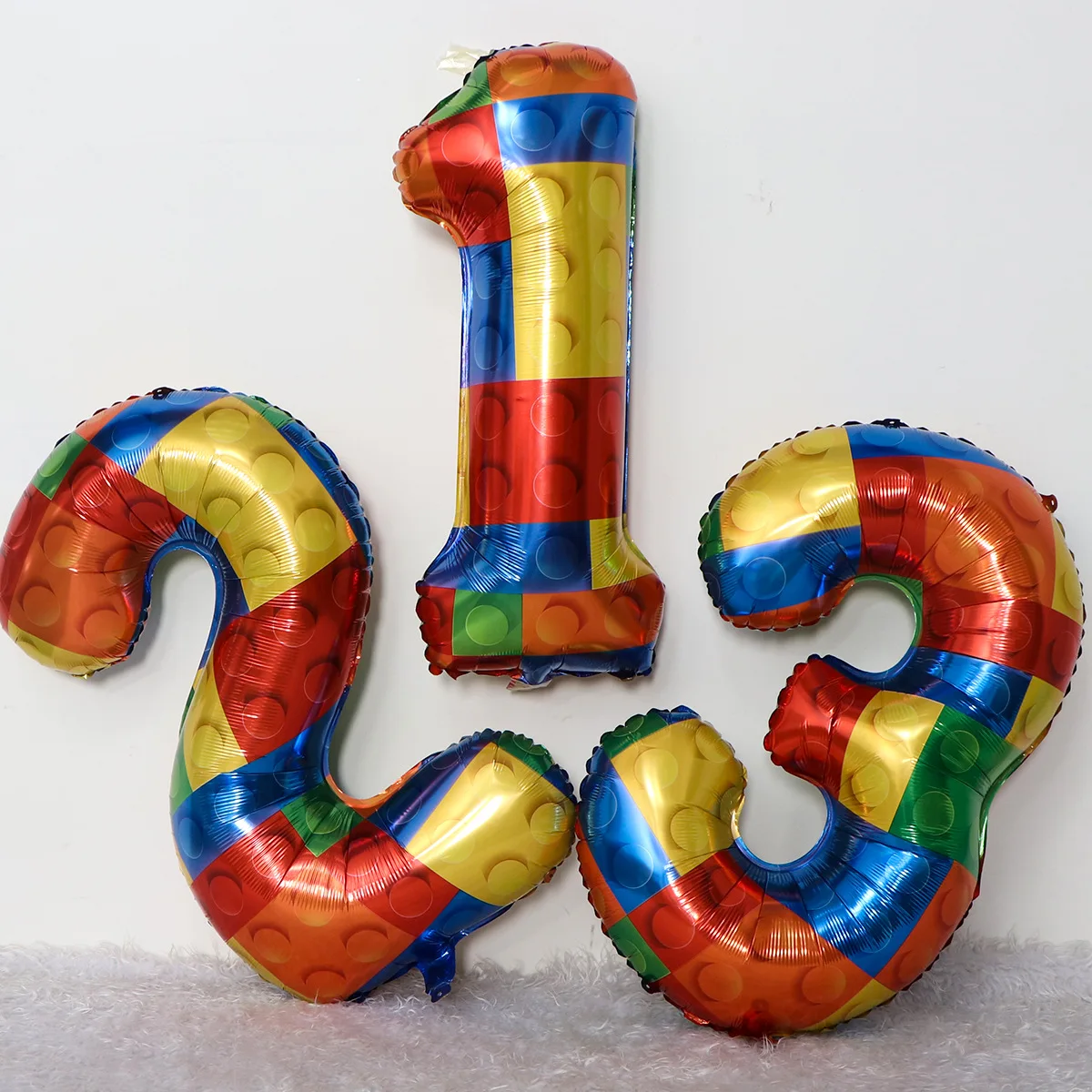 Balão digital de filme de alumínio impresso em bloco de 32 polegadas, decoração de aniversário de festa temática de aniversário