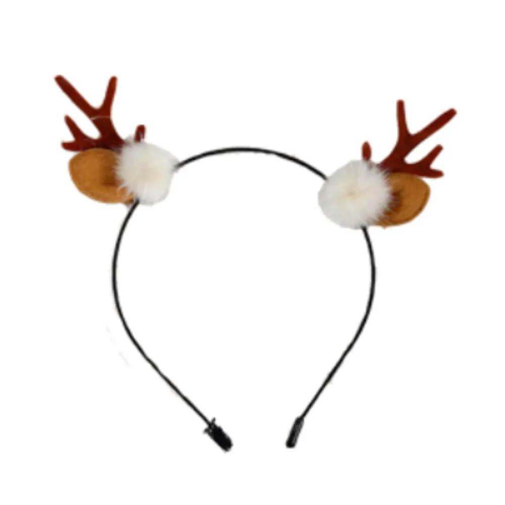 PESENAR Reindeer Costumes Accessory Set for Women Holiday & Halloween Outfit with Antler Headband, Hooded Reindeer Cape