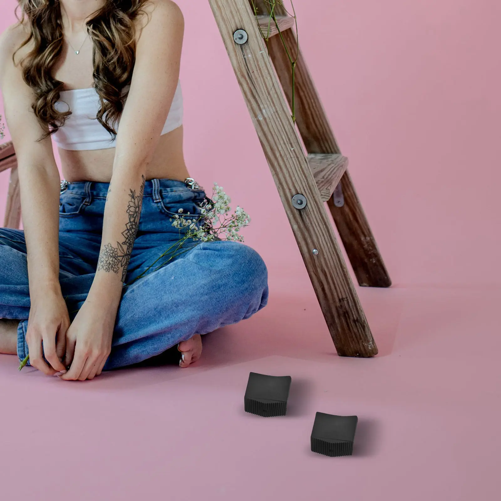 

Комплект из 4 резиновых противоскользящих накладок для ножек складных лестниц, износостойкие изолированные защитные накладки для ножек