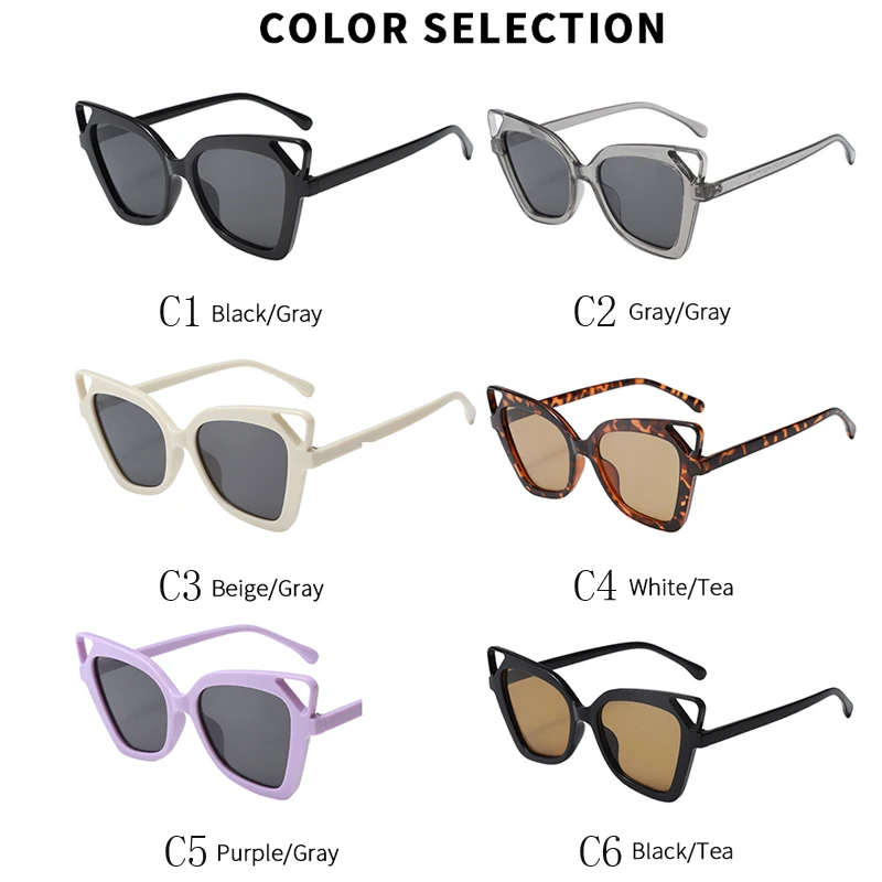 بسيطة عين القط النظارات الشمسية النساء الرجال الشعور الفني الفاخرة ظلال الخروج السفر نظارات شمسية سيدة رجل UV400 نظارات واقية