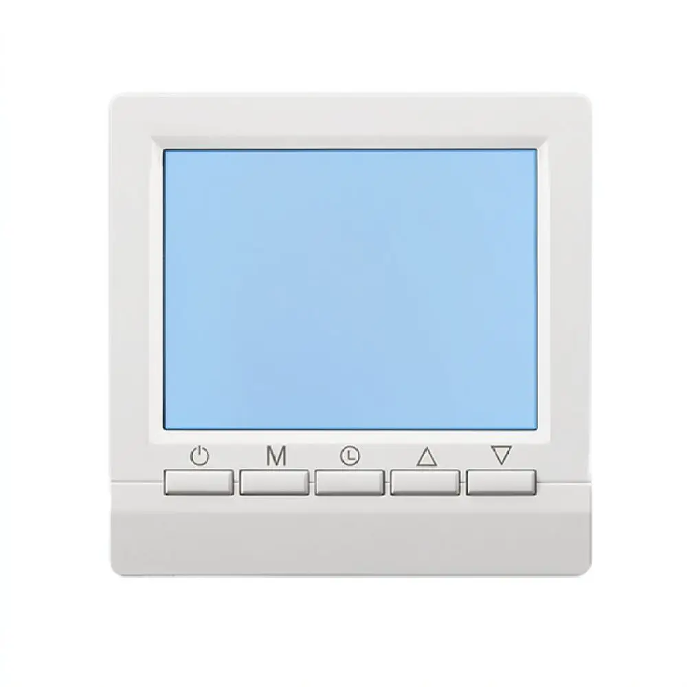 Weekly Programmable Gas Boiler Heating Thermostat Wall Mounted Battery Powered LCD Display Room Temperature Control