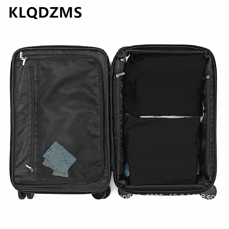 KLQDZMS 20-Zoll-Oxford-Stoff-Gepäck, neue Boarding-Box, 24-Zoll-Trolley, erweiterbare Passwortbox für Herren, Rollkoffer für Damen