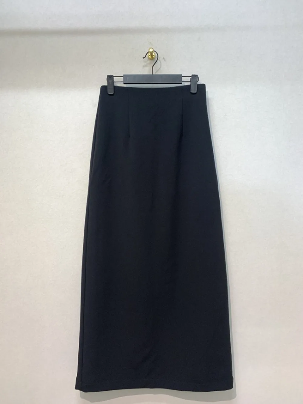 

Straight Japanese Mid-length High Waist Skirts Vintage Moda Solid Simple Slim Falda Minority Age Reduction All-match Women Skirt