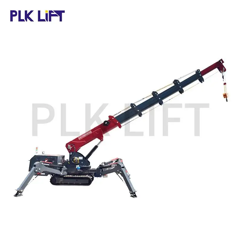 Diesel Spider Crane 5 Ton Mini Crawler Crane for Outdoor Rough Terrain Construction Professional Heavy Duty Lifting Machine Pro