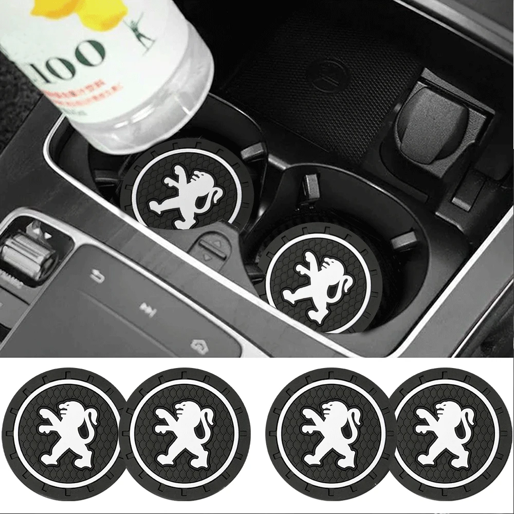 سيليكون قاعدة أكواب السيارة كوب ماء وسادة عدم الانزلاق ملحق لبيجو 206 307 301 308 3008 207 208 407 408 508 2008 5008 107 205