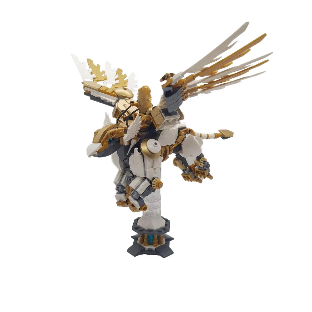 

Фигурка Griffin Beast Monster MOC Mech Griffon с подставкой, комплект моделей для сборки, игровой блок, кирпичи, игрушки, сделай сам, подарок на день рождения для ребенка