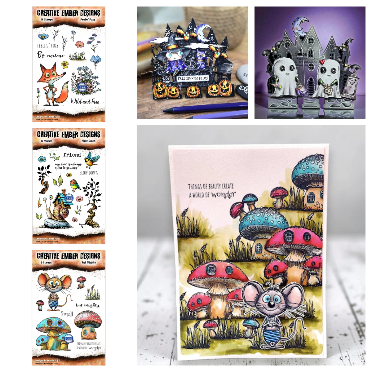 Embellishments For Scrapbooking - Colección de Sellos Bosque Fantasioso 2026,