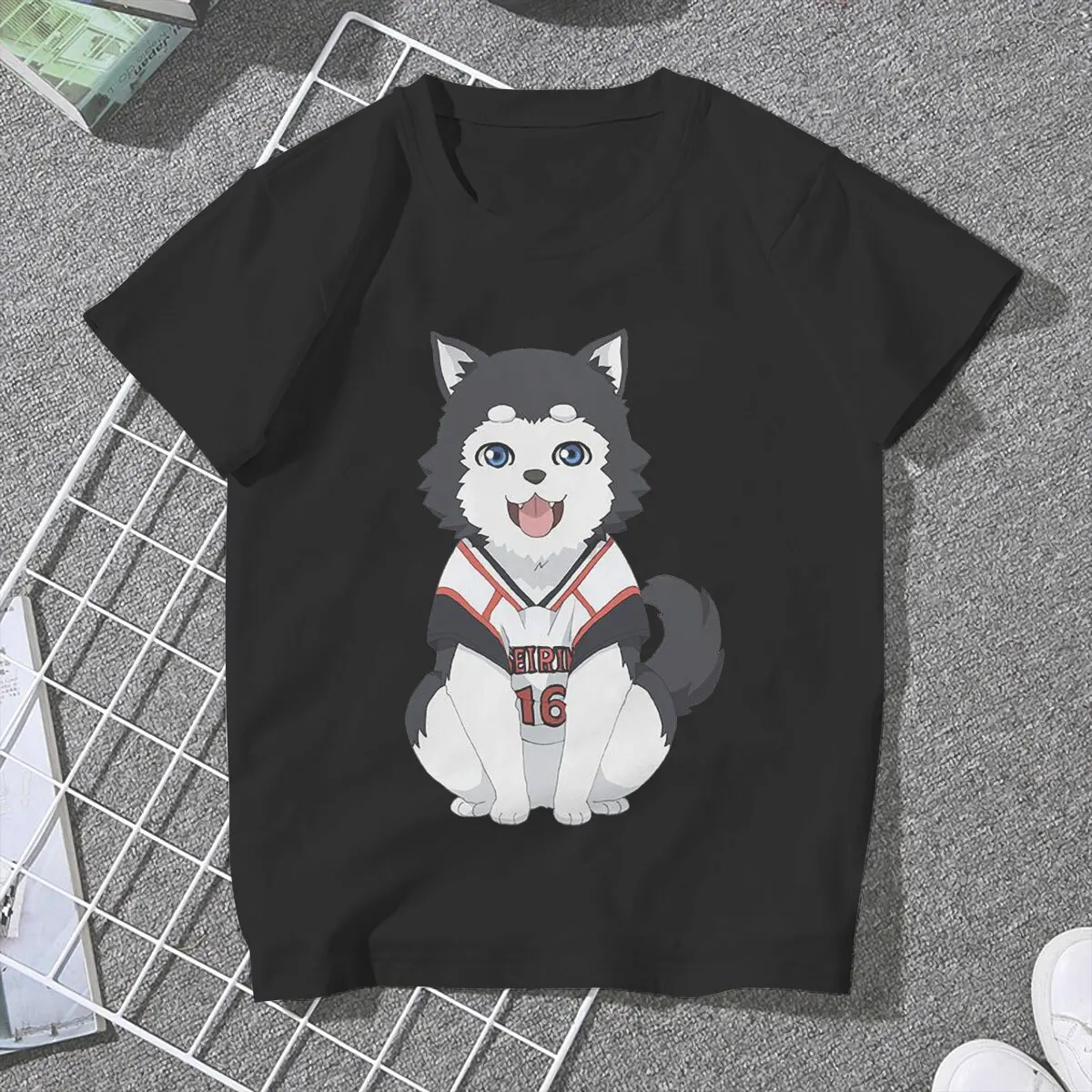 Cute Dog Sweet Girls Women T-Shirt Kuroko No Basket Sports Anime Series Blusas Harajuku Casual Short Sleeve Vintage Tops