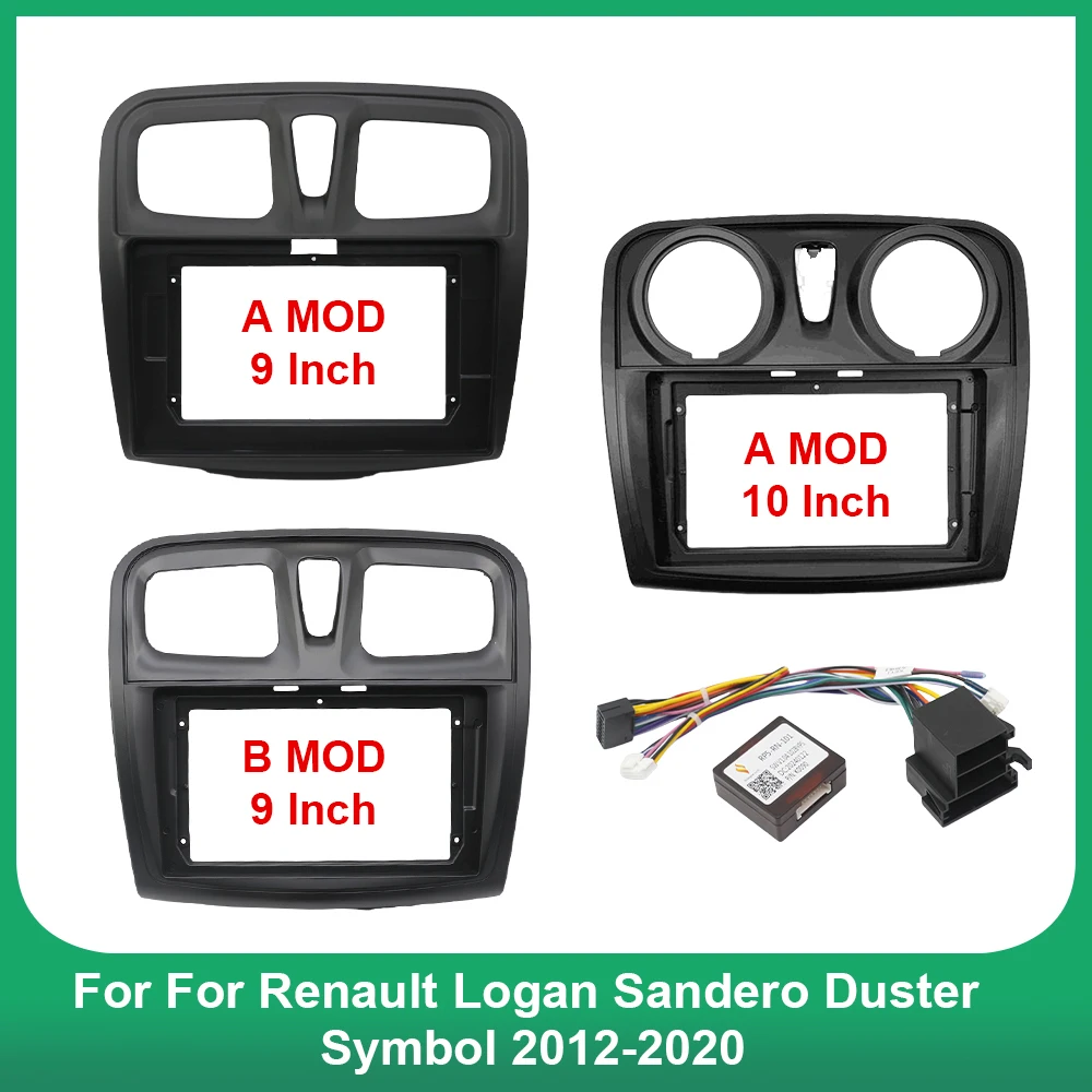 9 Inch 10 Inch Car Frame Fascia Adapter Android Radio Dash Fitting Panel Kit For Renault Logan Sandero Duster Symbol 2012-2020