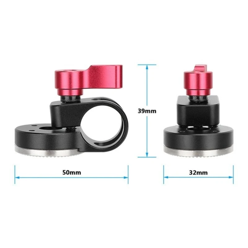 Прочный алюминиевый 19 -мм стержневой зажим Адаптер для фотосъемки и видеоотборения оборудование