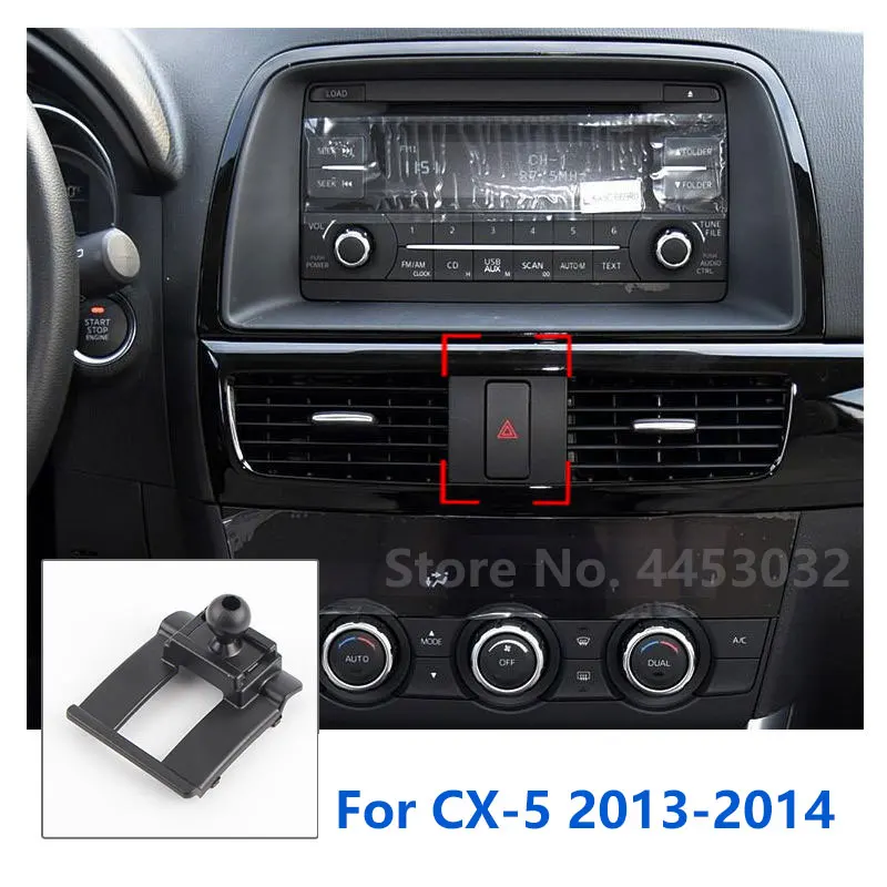 Car Phone Holder Mounts Special For Mazda CX-5 CX-8 CX5 GPS Supporting Fixed Bracket Base 17mm Accessories 2013-2021