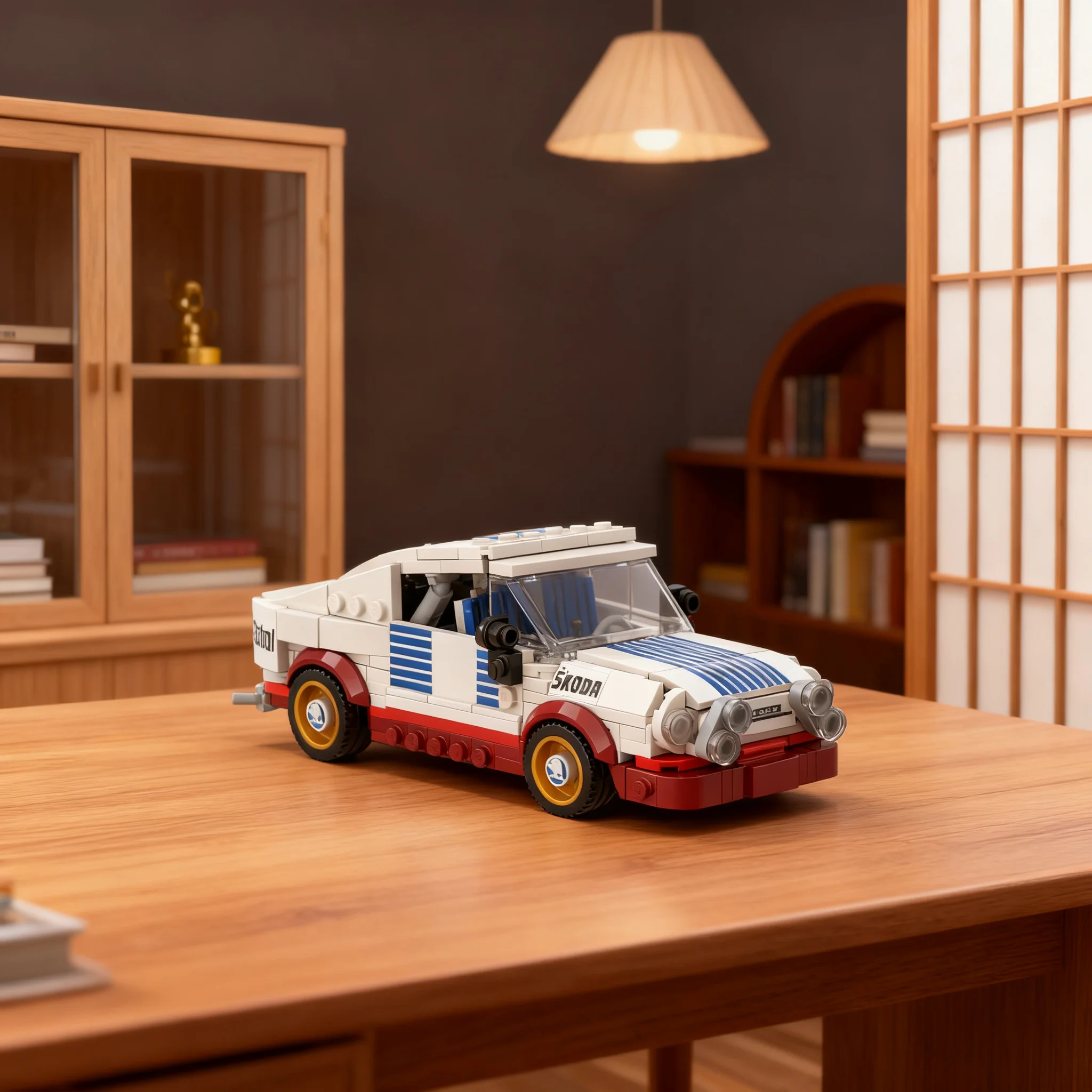 398pcs MOC City Champions Skoda 130RS Model Building Blocks Christmas Gift Toy Brick Idea Education Display Creative 3D Birthday