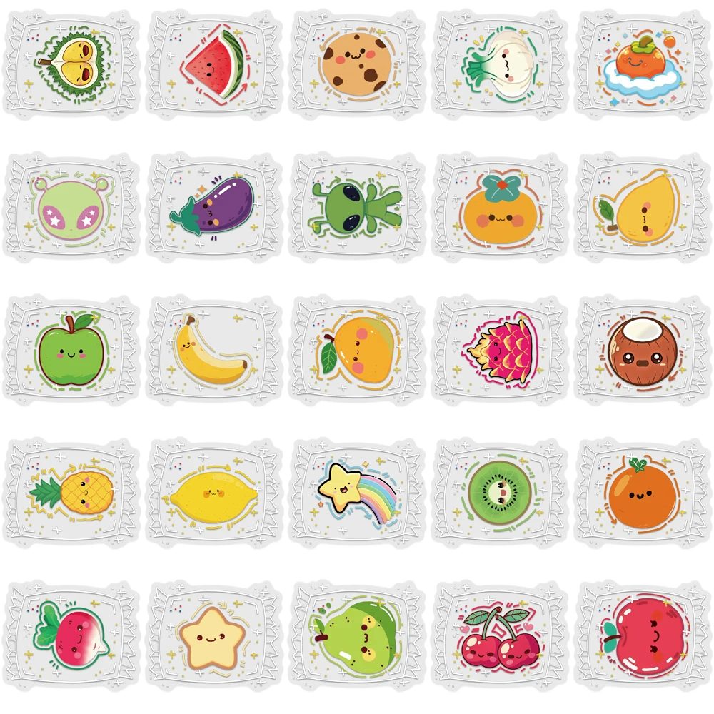 50PCS Creative Wrapped Candy Cute Stickers Phone Case Decoration Notebook PET Transparent Material Personalized Stickers