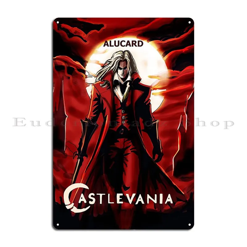 Alucard Castlevania Metal Sign Poster Garage Customize Bar Create Wall Decor Tin Sign Poster